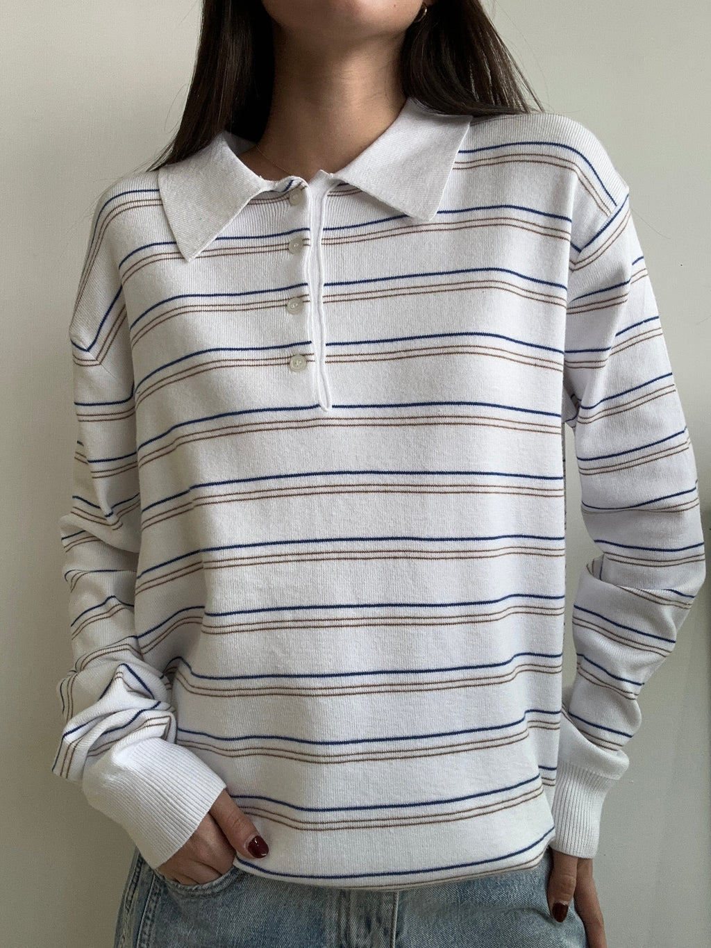 OFF WHITE STRIPED LONGSLEEVE