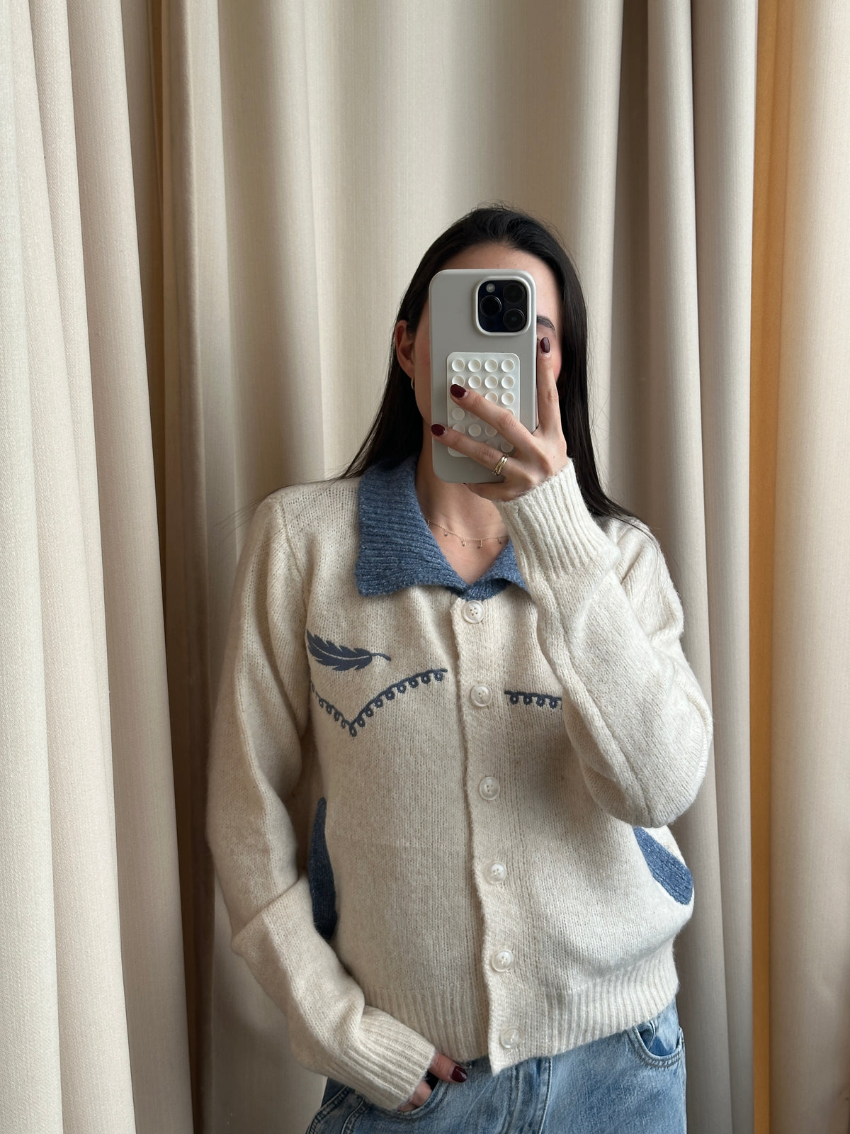 CREAM COWBOY SWEATER