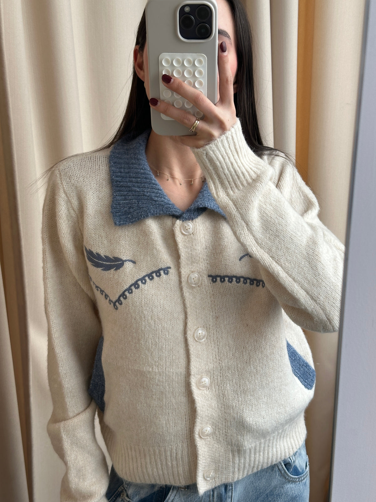 CREAM COWBOY SWEATER