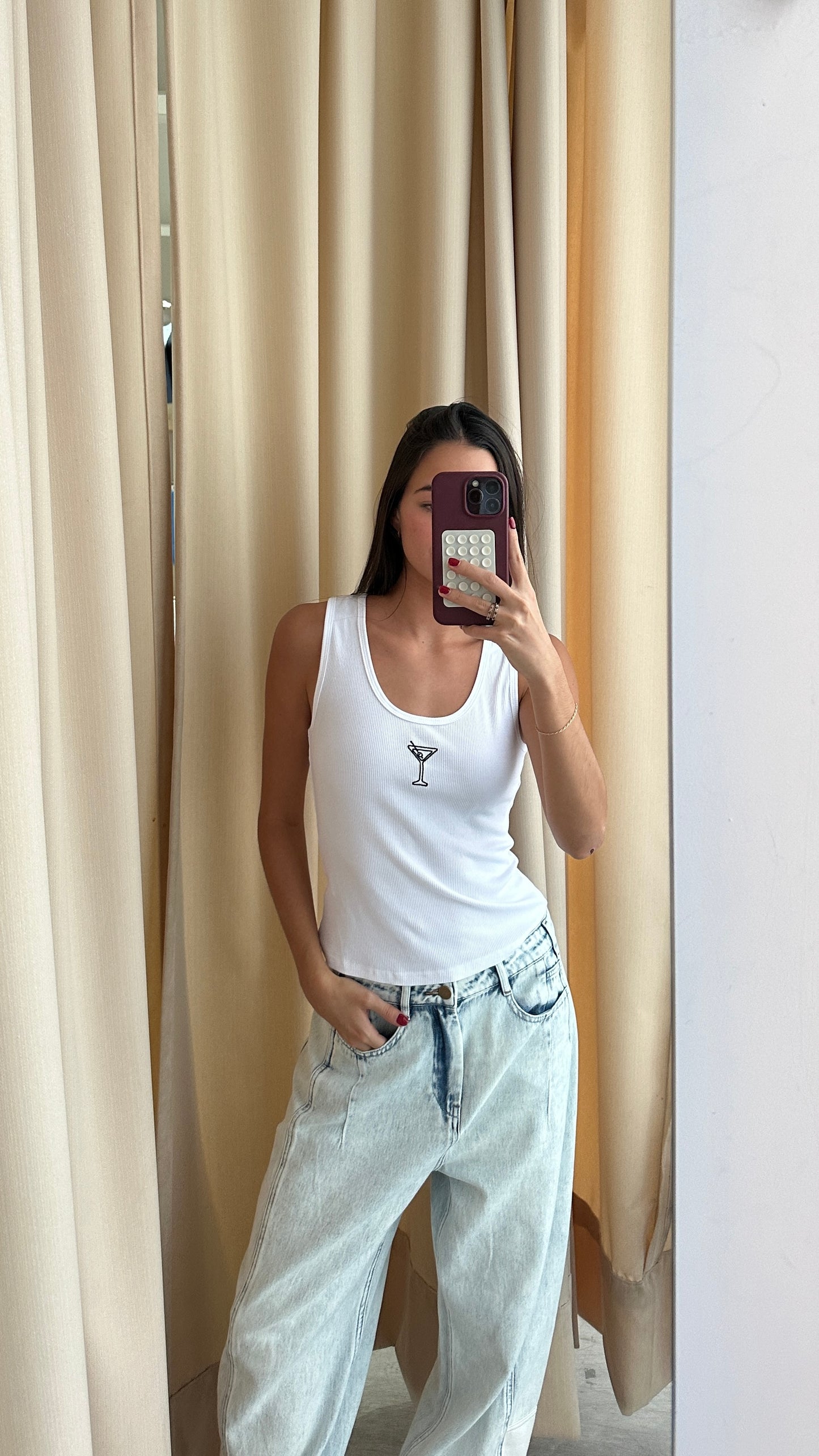 MARTINI EMBROIDED TANK