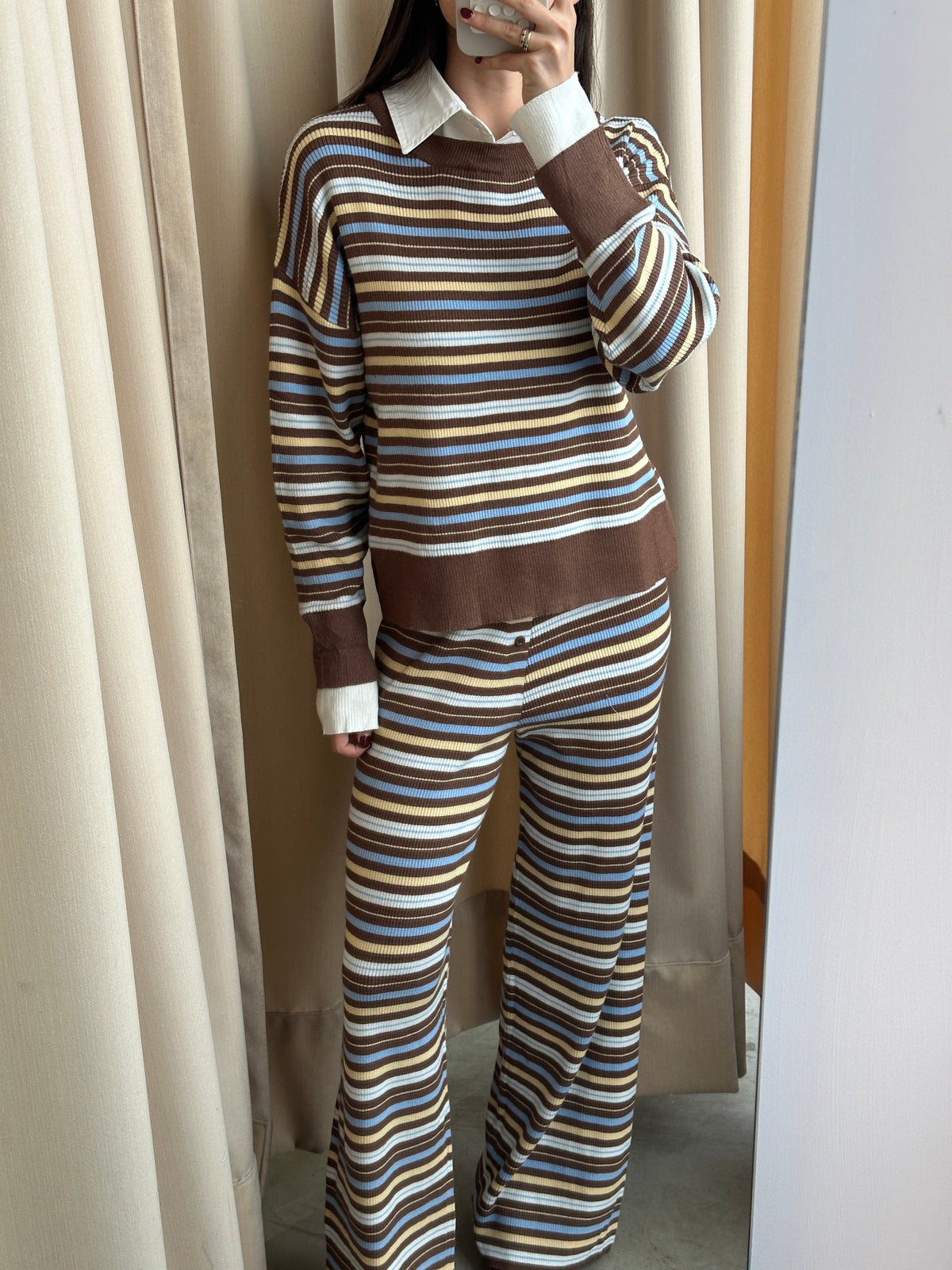 COCOA STRIPED SET