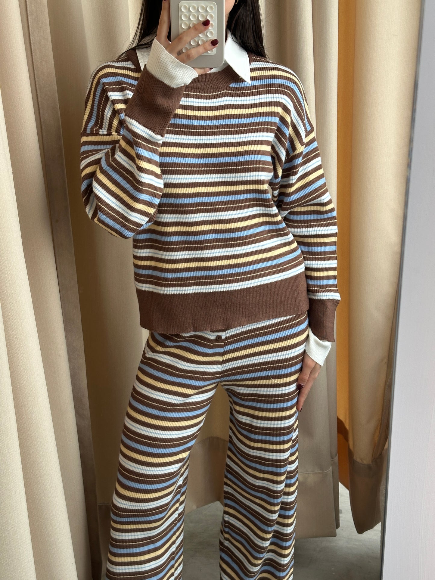 COCOA STRIPED SET