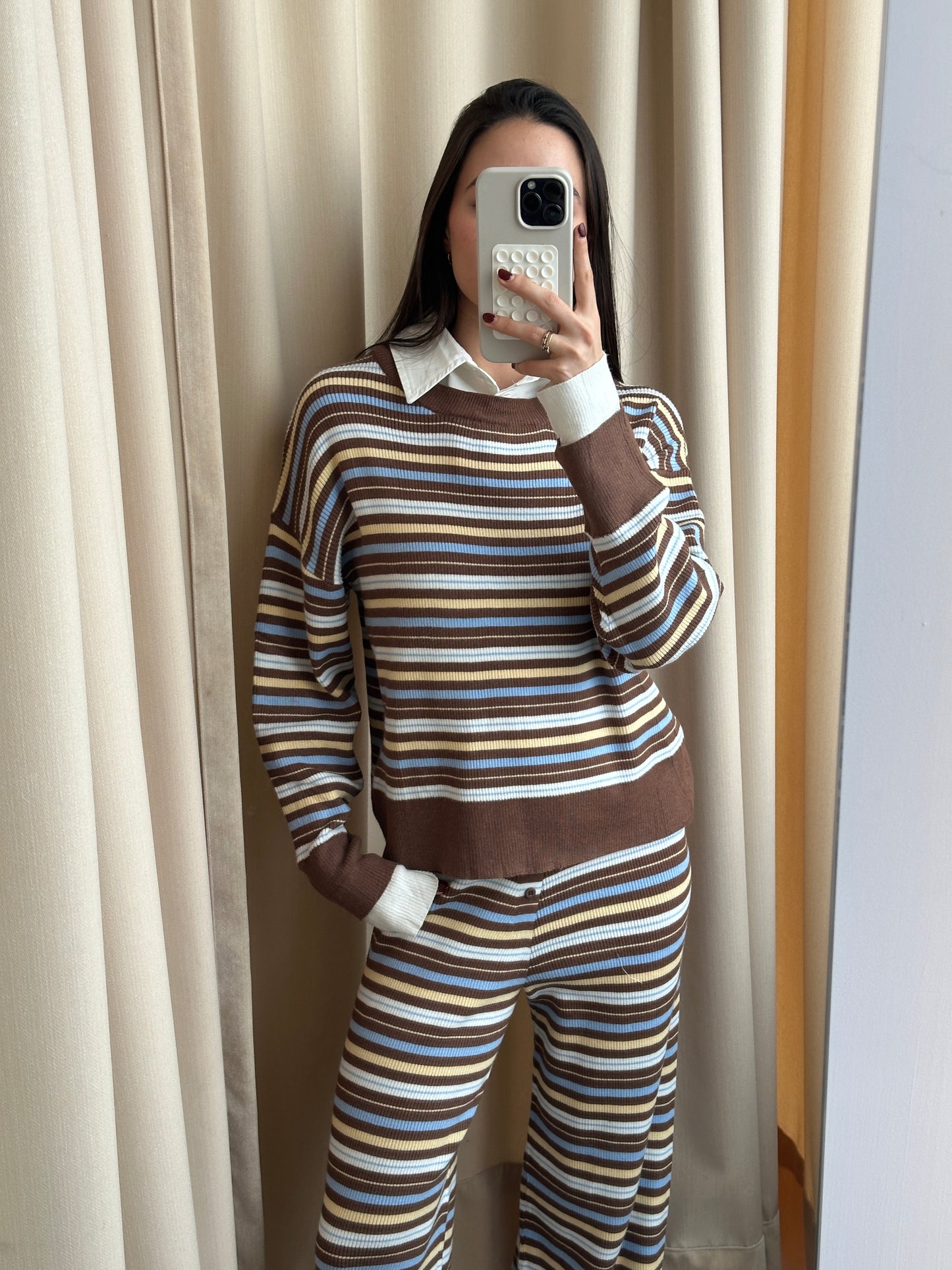 COCOA STRIPED SET