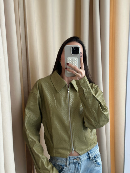 COLLAR GREEN JACKET