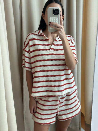 OAT RED STRIPE SET