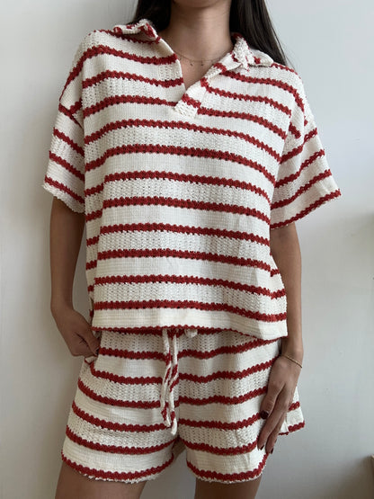 OAT RED STRIPE SET