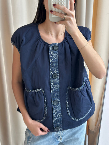 BANDANA DETAIL VEST