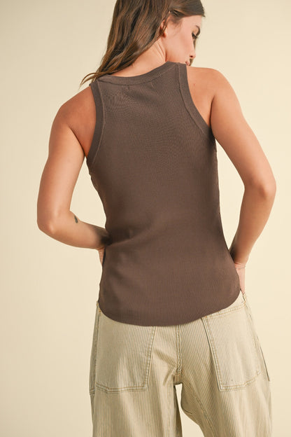 CLASSIC RIBBED CREW TANK