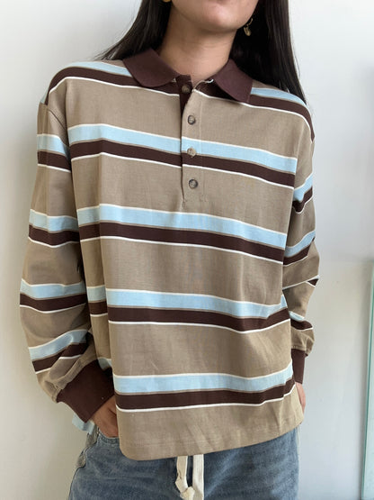 COLLAR BOYFRIEND SWEATSHIRT