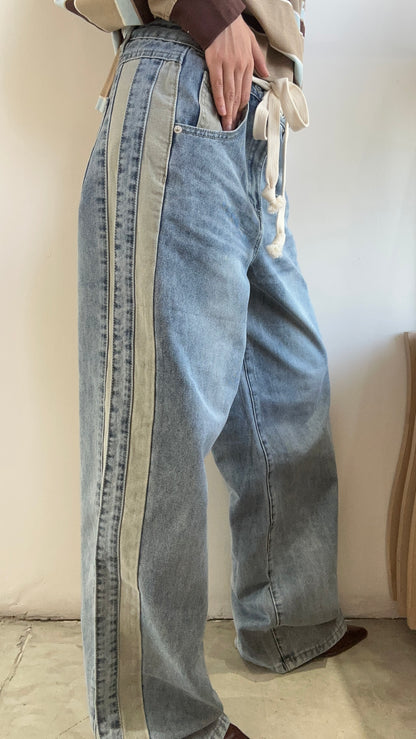 JEANS CONTRASTE OLIVE