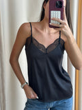 BLACK LACE TOP