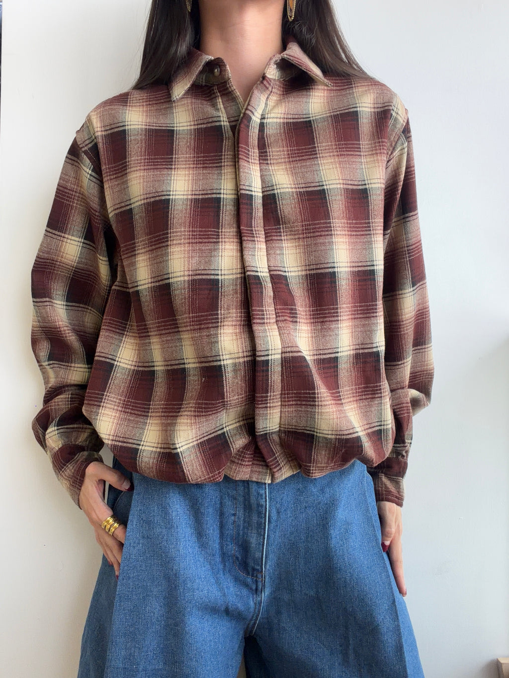 PLAID BUBBLE SHIRT