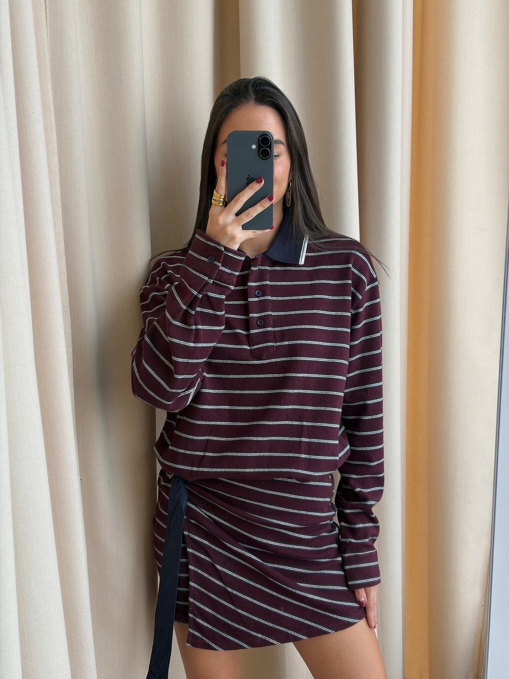 POLO BURGUNDY DRESS