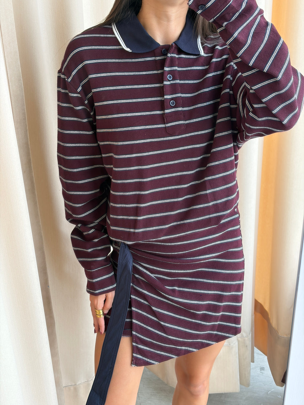 POLO BURGUNDY DRESS