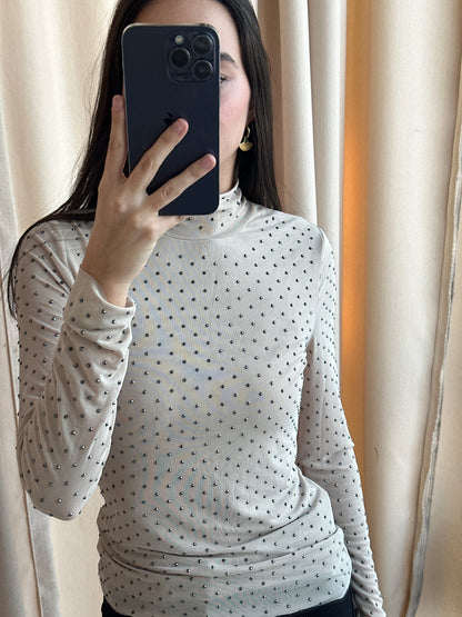 MESH RHINE BEIGE TOP