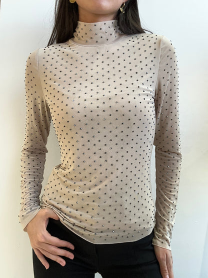 MESH RHINE BEIGE TOP