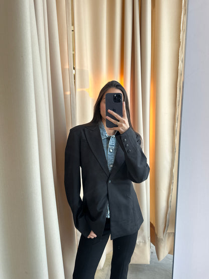MIXED BLACK BLAZER