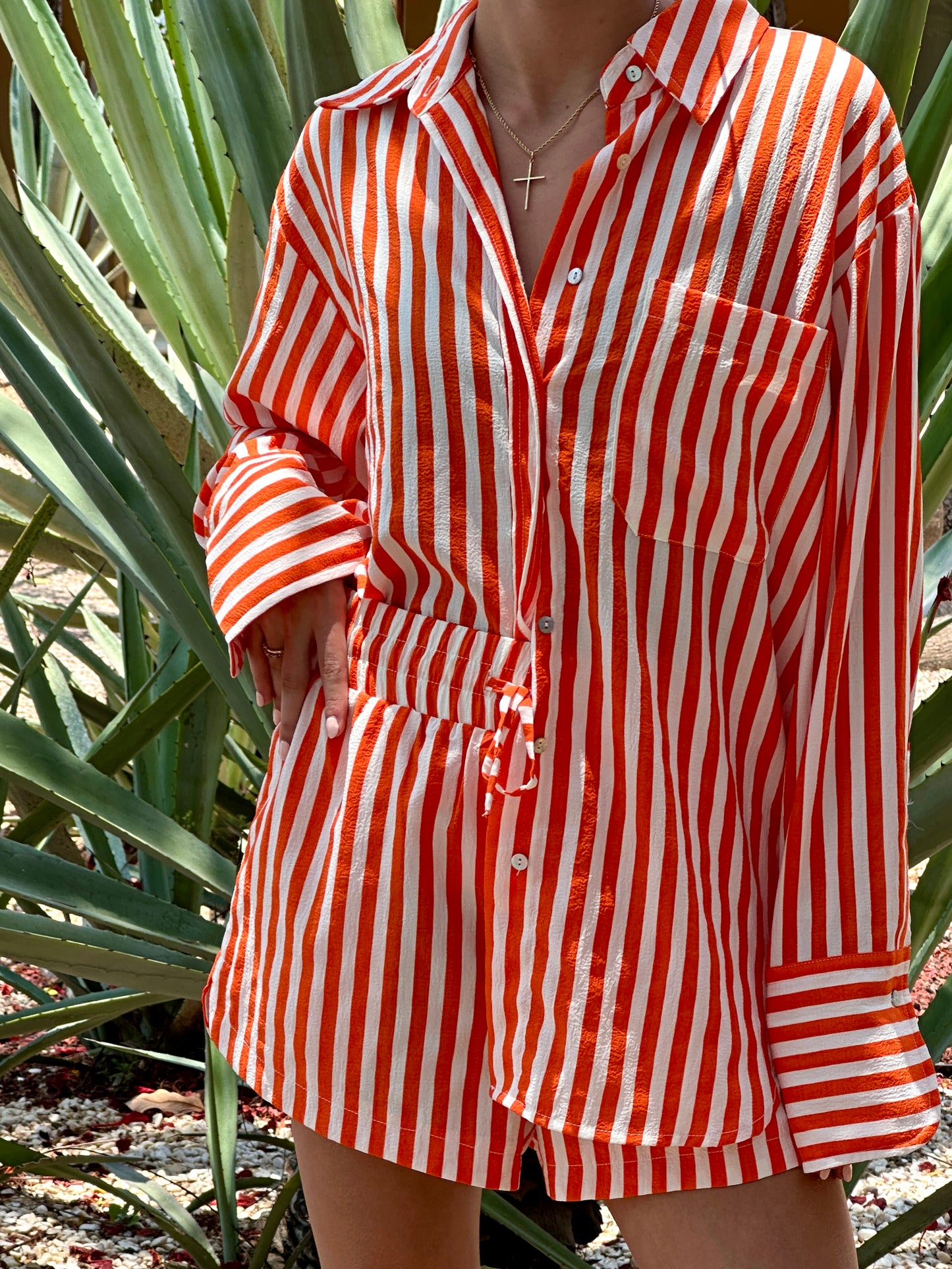 SET STRIPES NARANJA