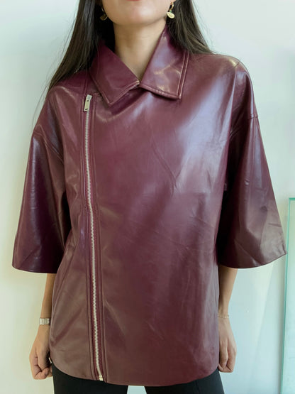 PLUM JACKET LEATHER