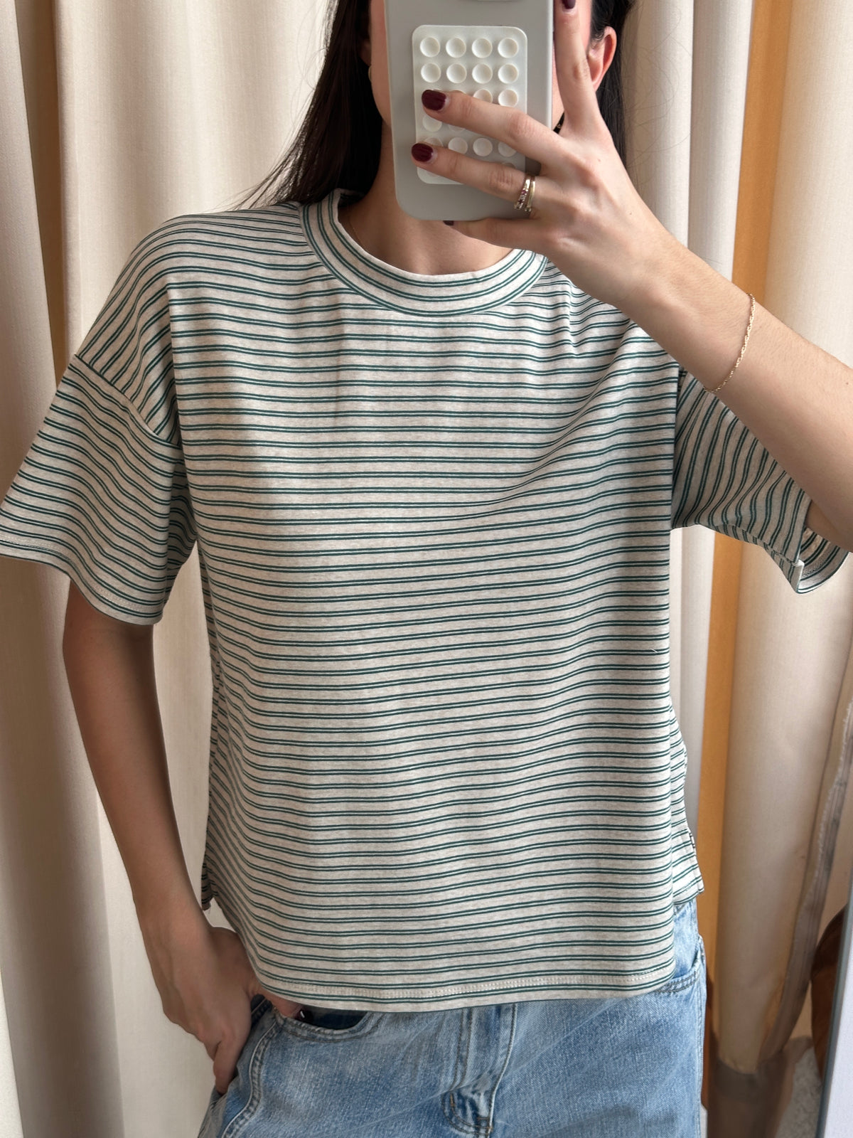 OAT STRIPED TSHIRT