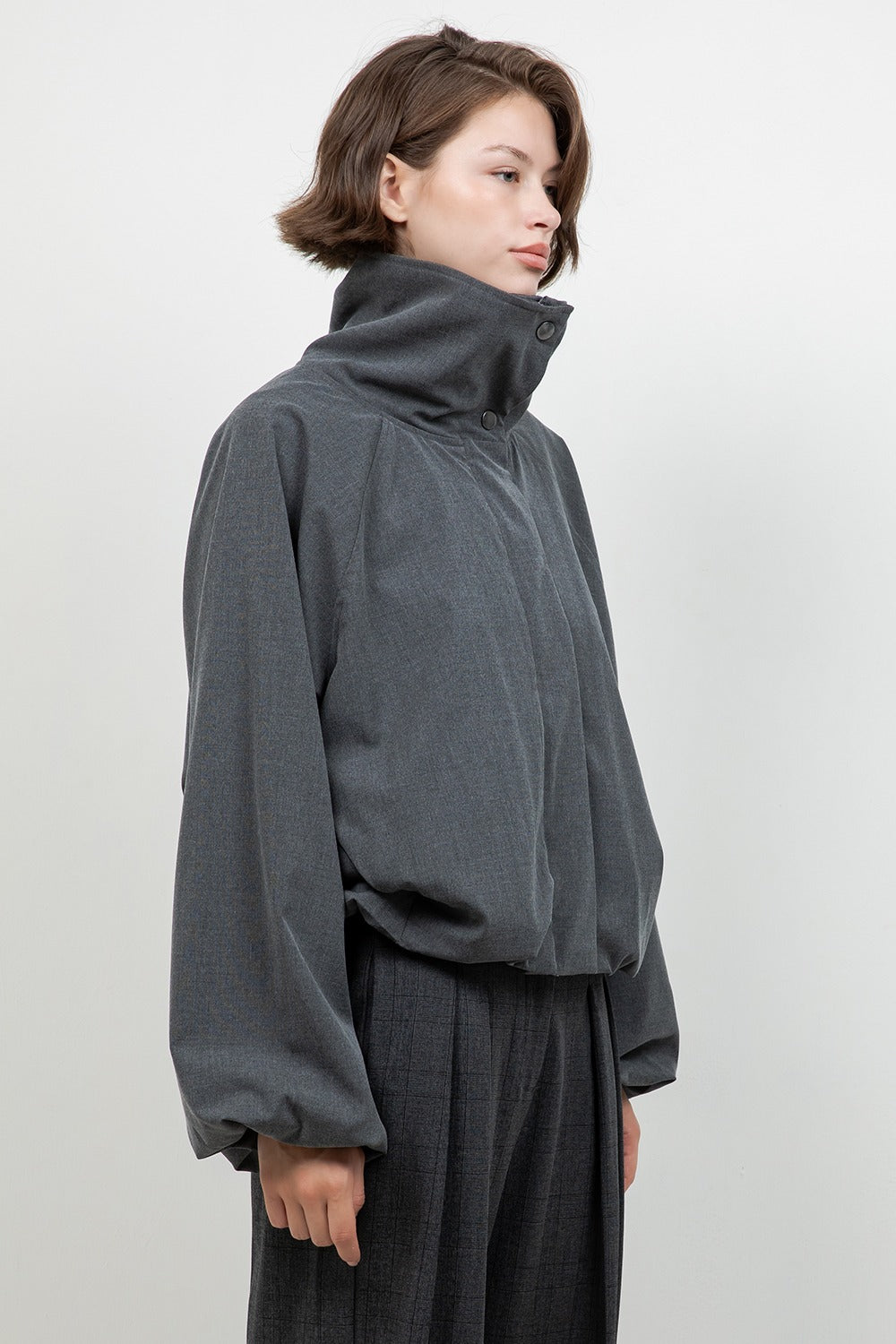 CHARCOAL BOMBER JACKET