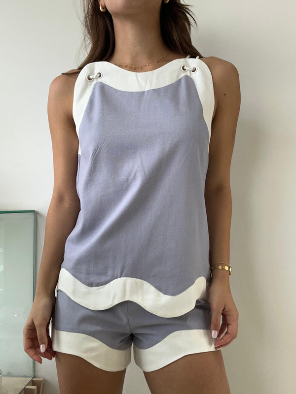 POWDER BLUE SHORT SET