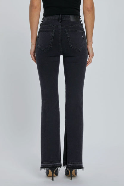 JEANS FLARE NEGRO HAPPI
