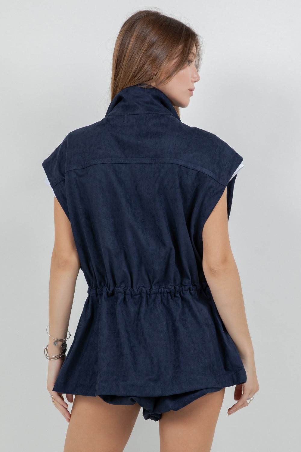 CHALECO NAVY SUEDE