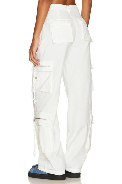 PANTALON CARGO BLANCO