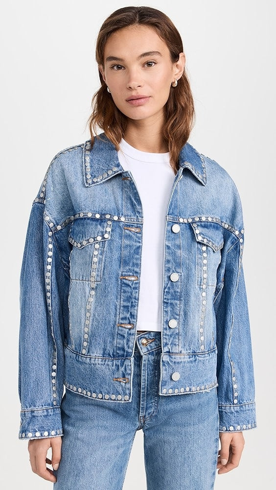 CHAMARRA DENIM STUDS