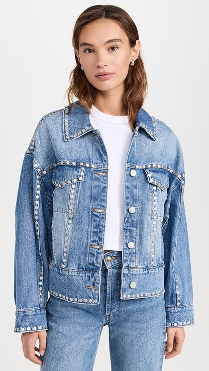 CHAMARRA DENIM STUDS