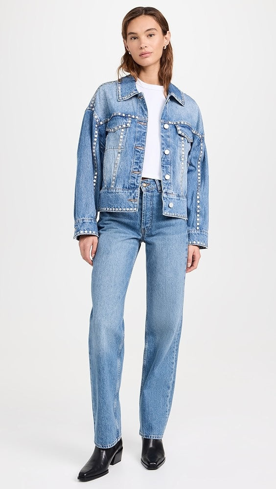 CHAMARRA DENIM STUDS