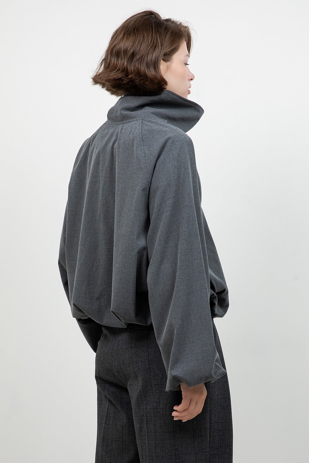 CHARCOAL BOMBER JACKET