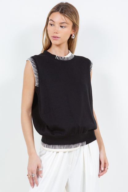 STITCH  SWEATER VEST