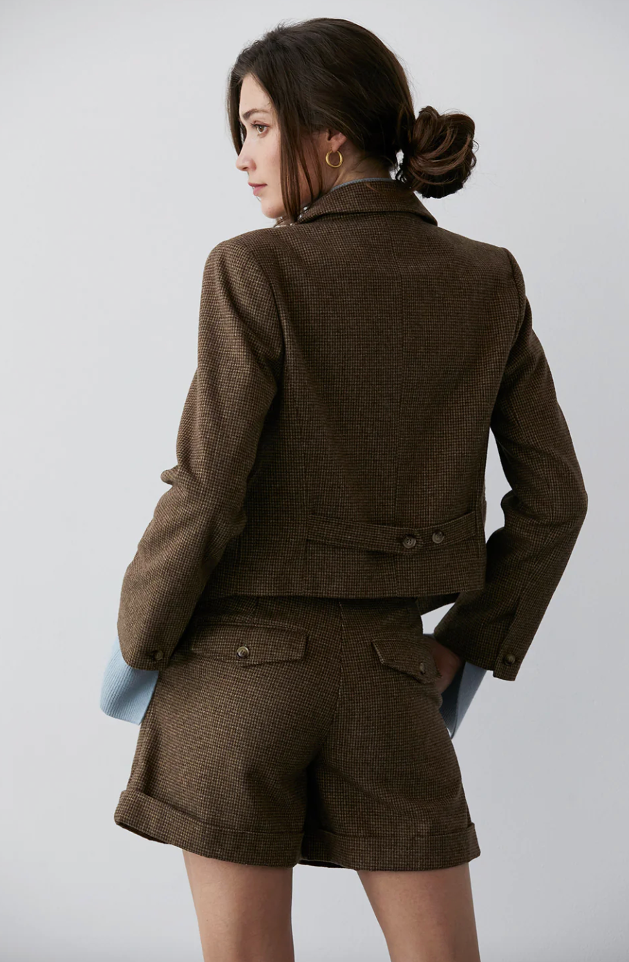 SET BLAZER SHORT CAFÉ