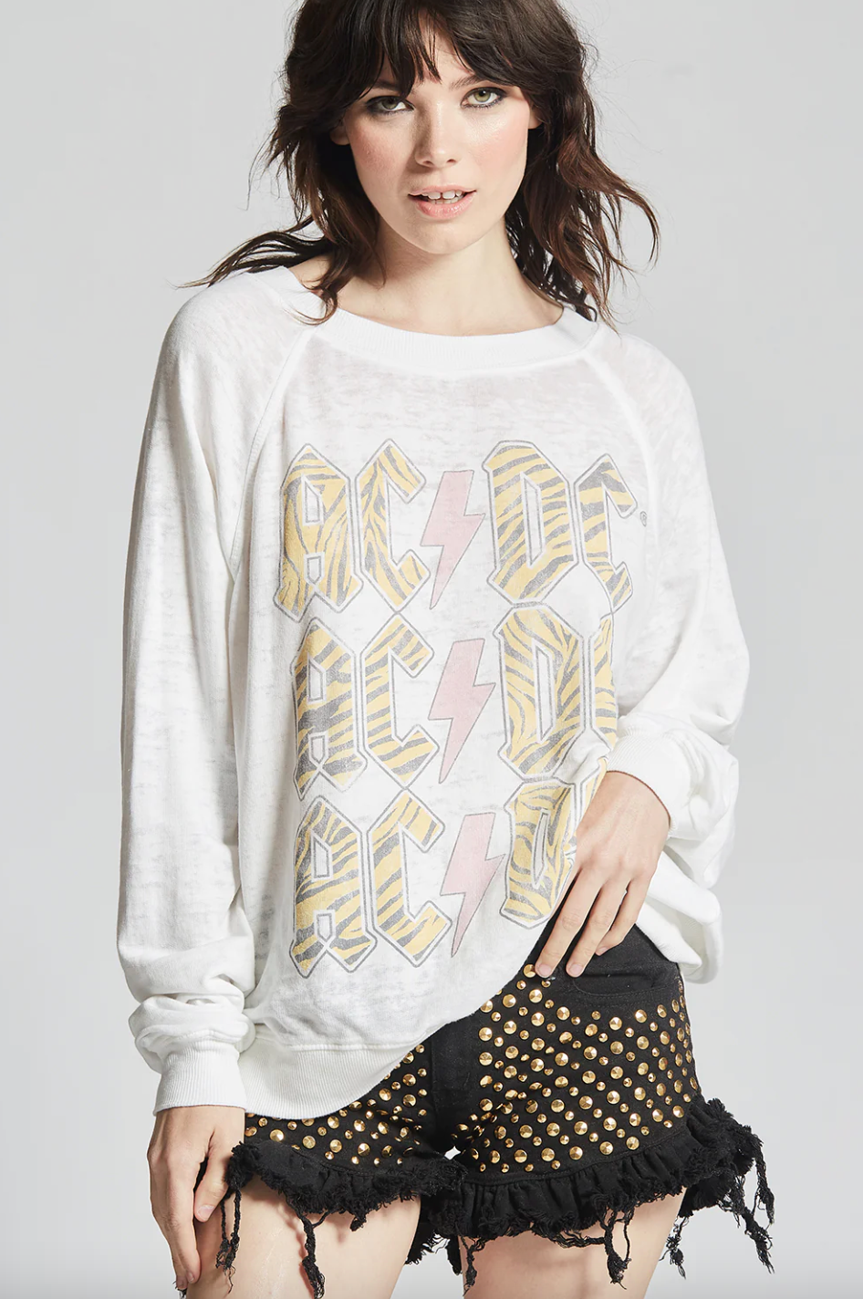 ACDC BOLT LONG SLEEVE SWEATER