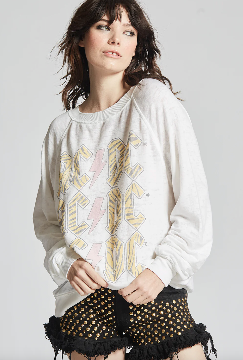ACDC BOLT LONG SLEEVE SWEATER