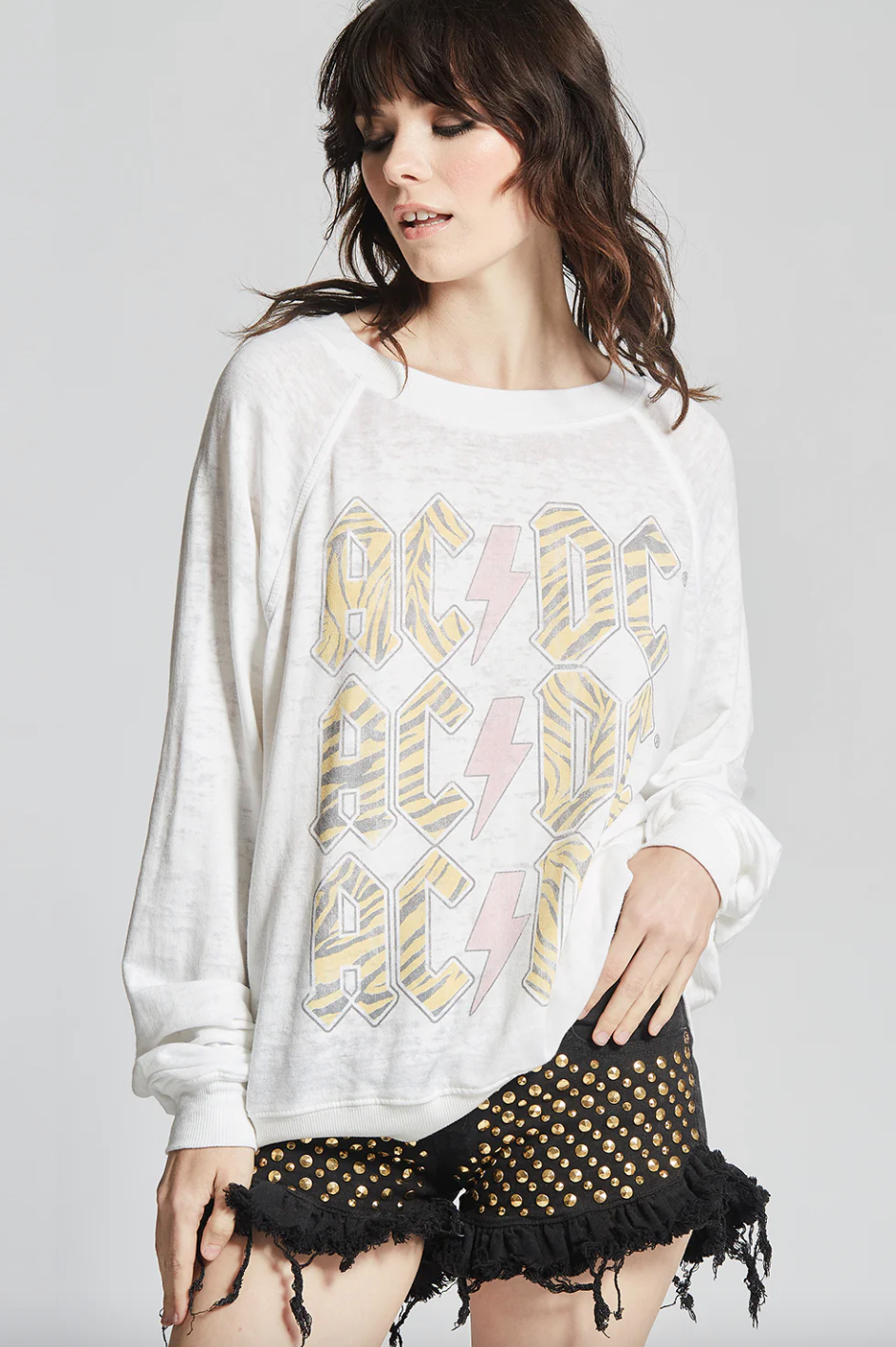 ACDC BOLT LONG SLEEVE SWEATER