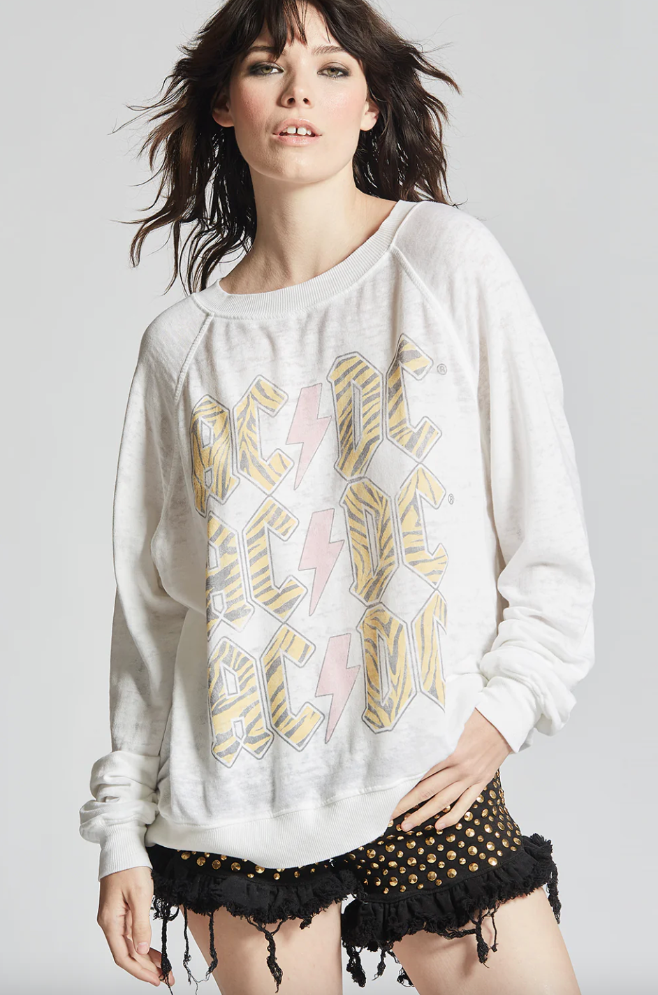 ACDC BOLT LONG SLEEVE SWEATER