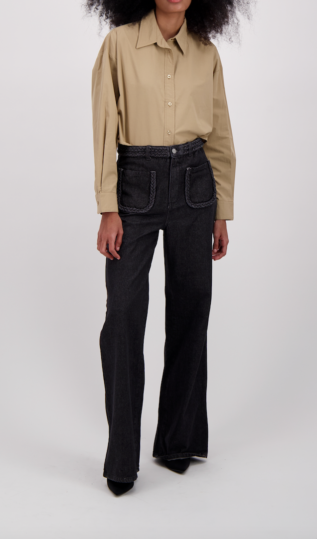 JEANS NEGROS TRENZADOS