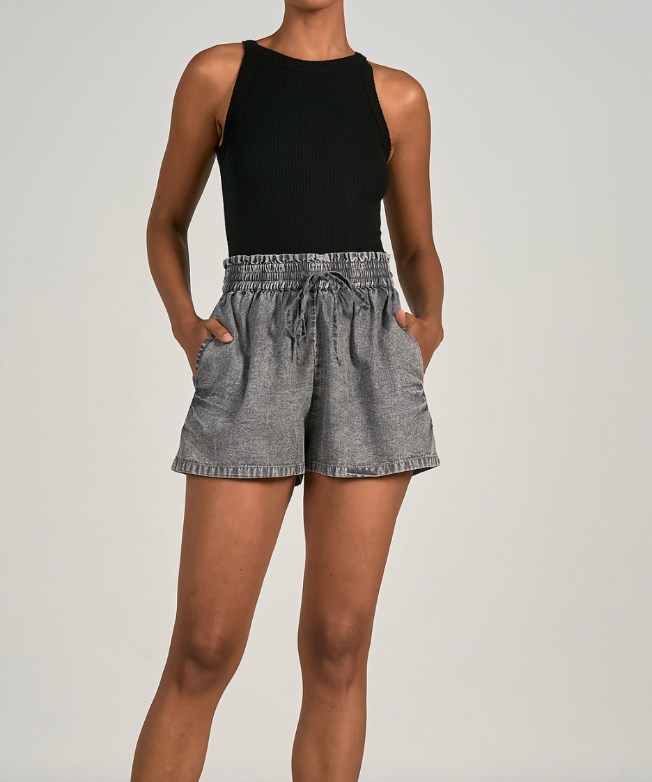 SHORTS GRAY WASH