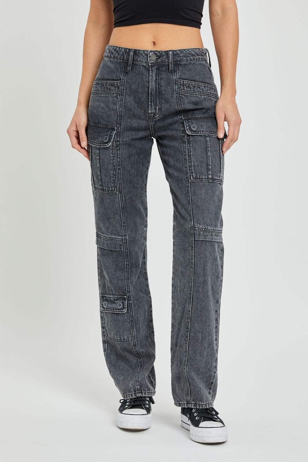 JEANS CARGO GRIS