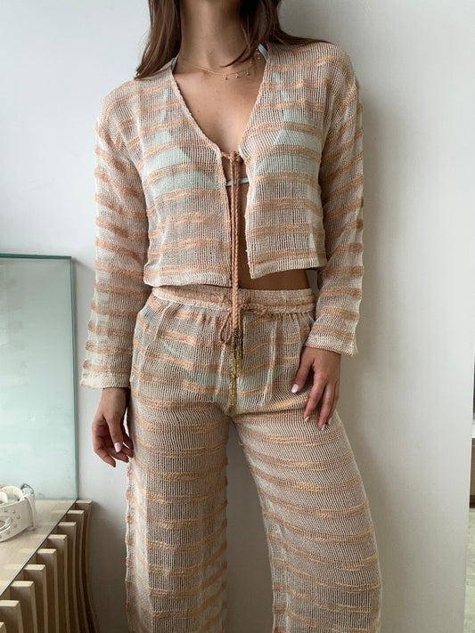 MESH LUREX STRIPE SET