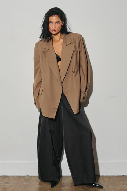 OVERSIZED TRUFFLE BLAZER