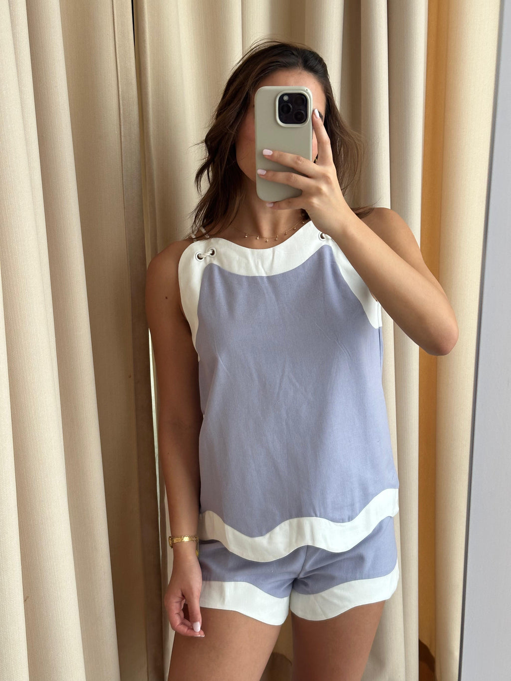 POWDER BLUE SHORT SET