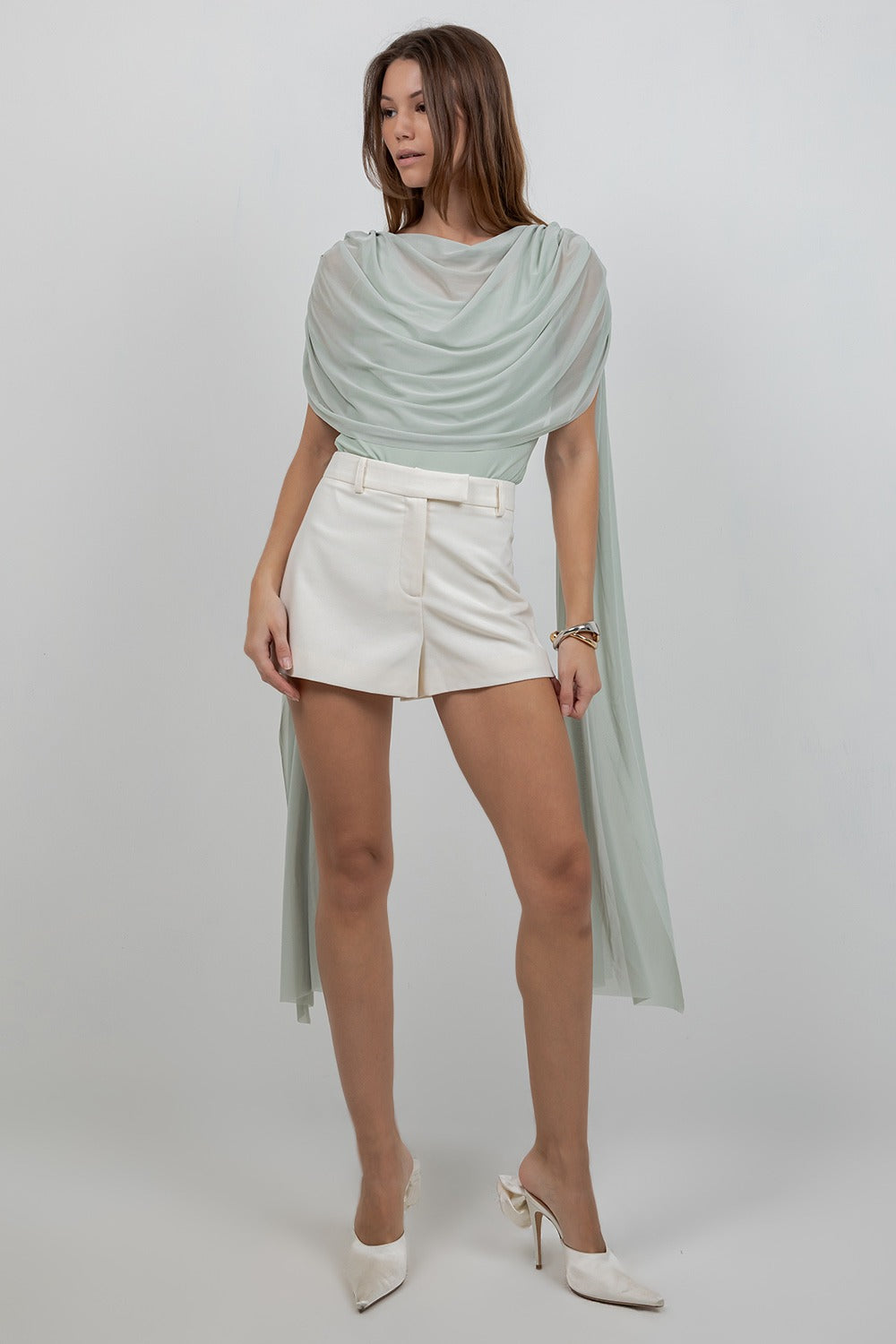 SAGE ASSYMETRICAL BODYSUIT