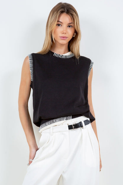 STITCH  SWEATER VEST