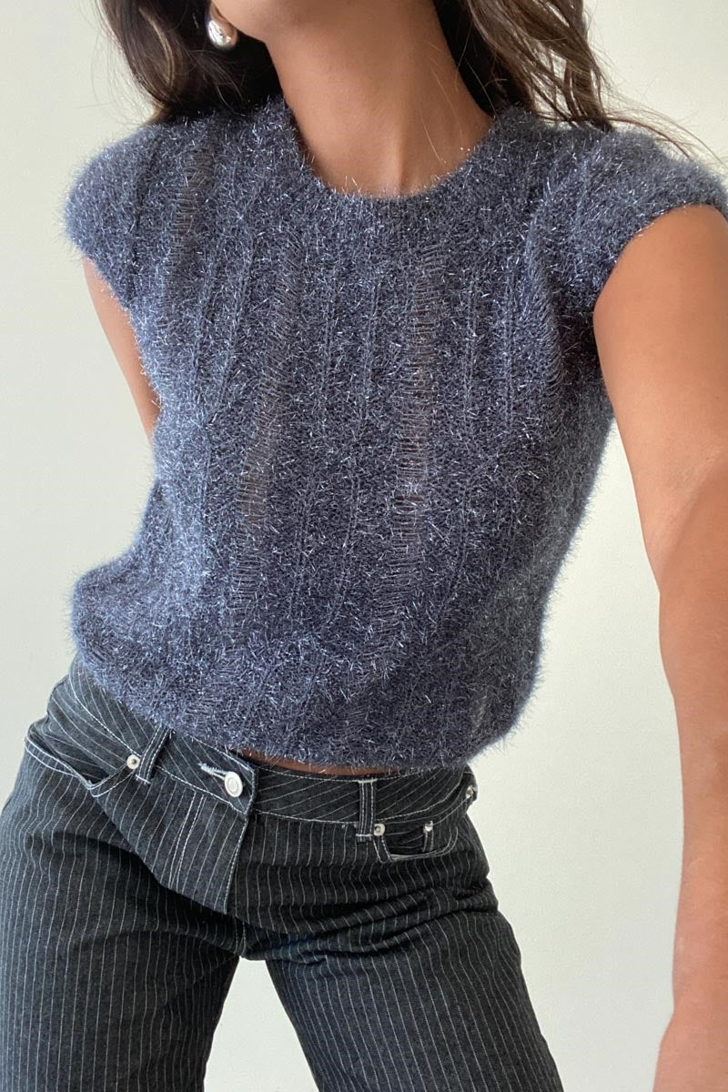 CHALECO SHINNY KNITED