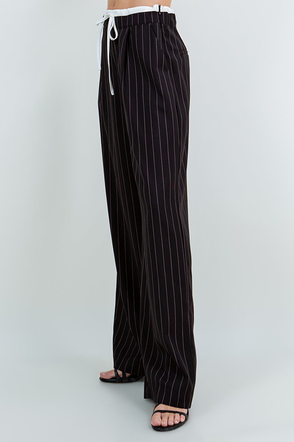 BLACK PINK STRIPE PANTS