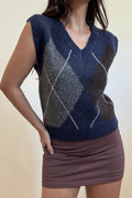 CHALECO NAVY ROMBO